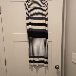 New Direction Striped Black and White Women's Skirt